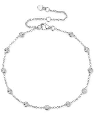 Macy's Brand - Diamond Bezel Chain Bracelet (1/10 ct. t.w.)