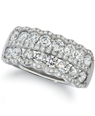Le Vian - Vanilla Diamond Double Row Statement Ring (1-5/8 ct. t.w.) in Platinum