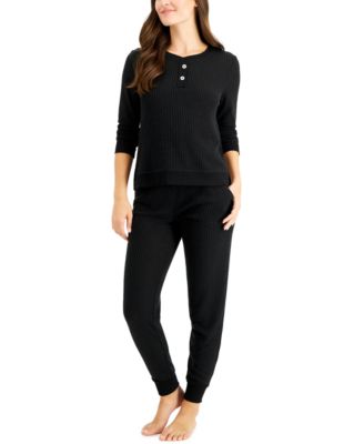 Alfani - Thermal Henley Pajama Set