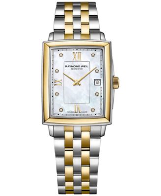 Raymond Weil - Women's Swiss Toccata Diamond Accent Two-Tone Stainless Steel Bracelet Watch 25x34mm