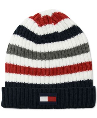 Tommy Hilfiger - Men's Striped Cuff Hat