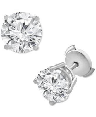 Badgley Mischka - Certified Lab Grown Diamond Stud Earrings (6 ct. t.w.) in 14k White Gold