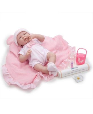 JC TOYS - JC Toys, Soft Body La Newborn 15.5 inch Baby Doll in Pink Deluxe Gift Set - For Children 2 Years and older, Designed by Berenguer.