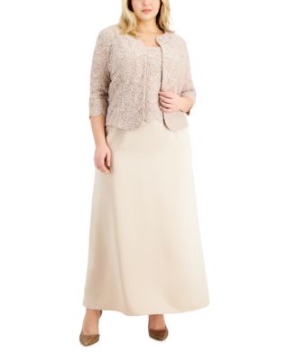 Alex Evenings - Plus Size Lace Dress & Jacket