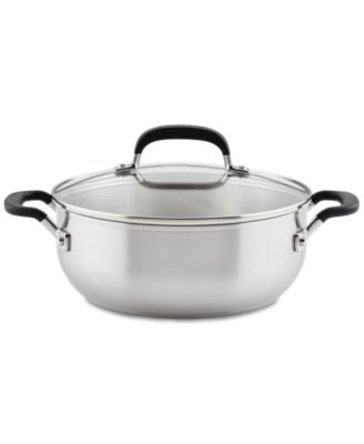KitchenAid - Stainless Steel 4-Qt. Casserole & Lid