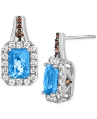 Le Vian - Cinnamon Citrine (2 ct. t.w.) & Diamond (5/8 ct. t.w.) Stud Earrings in 14k Rose Gold  (Also in Amethyst, Blue Topaz, Peridot & Smoky Quartz)