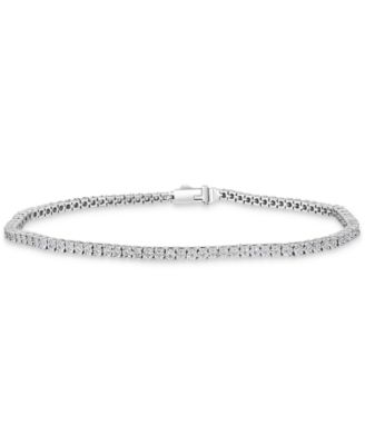 Macy's Brand - Men's Black Diamond Tennis Bracelet (1 ct. t.w.) in 10k Gold (Also in White Diamond)
