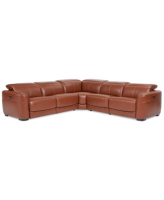 VSUserMacys5 - Lexanna 5-Pc. Leather Sectional with 2 Power Motion Recliners