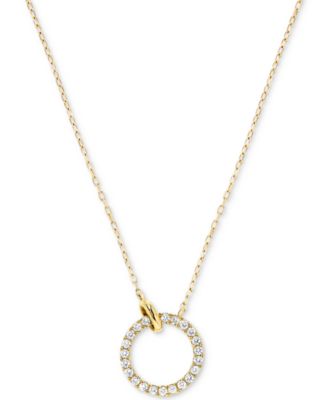 Macy's Brand - Diamond Circle 18" Pendant Necklace (1/3 ct. t.w.) in 14k Gold