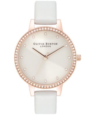 Olivia Burton - Women's Classics Blush Leather Strap Watch 34mm