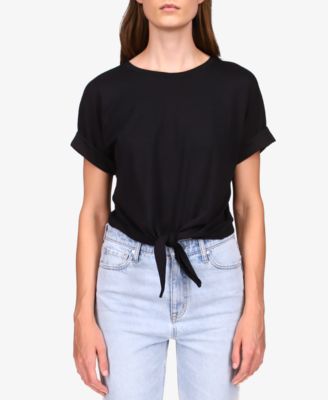 Sanctuary - All Day Tie-Hem Cuffed T-Shirt
