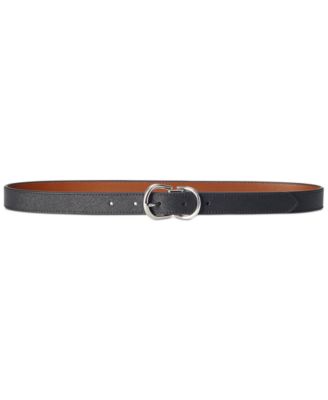 Lauren Ralph Lauren - Reversible Crosshatch Leather Belt