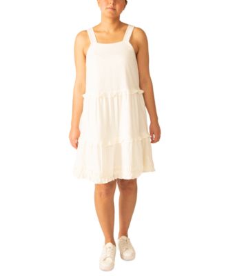 Black Tape - Tiered Ruffle-Trim Dress