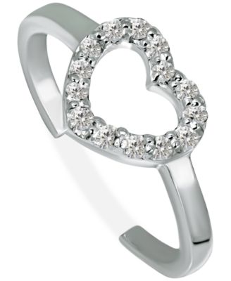Giani Bernini - Cubic Zirconia Heart Toe Ring