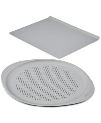 Farberware - SmartBrown Nonstick Baking Sheet & Pizza Crisper Pan, Set of 2