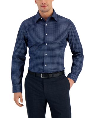 Club Room - Men's Deco-Check Dress Shirt