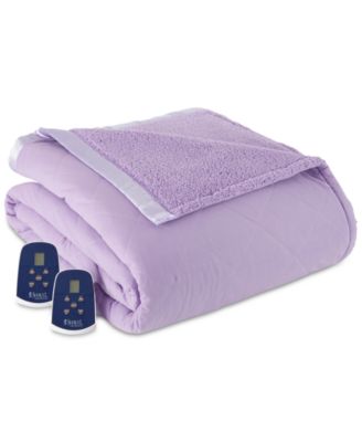 Micro Flannel - Reverse to Sherpa King Electric Blanket