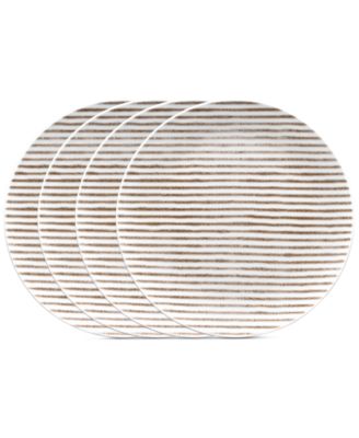 Noritake - Hammock Stripes Coupe Salad Plates, Set of 4