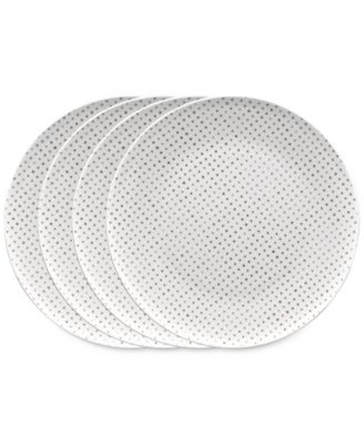 Noritake - Hammock Dots Coupe Dinner Plates, Set of 4