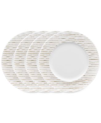 Noritake - Hammock Stripes Rim Salad Plates, Set of 4