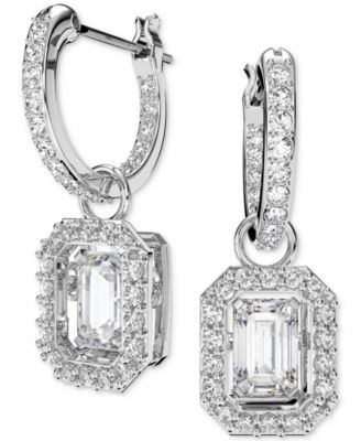 Swarovski - Silver-Tone Millenia Crystal Drop Earrings