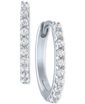 Forever Grown Diamonds - Lab-Created Diamond Extra Small Hoop Earrings (1/10 ct. t.w.)