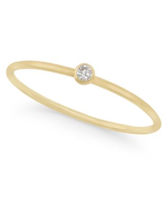 Lola Ade - 14k Gold-Plated Cubic Zirconia Minimalist Ring