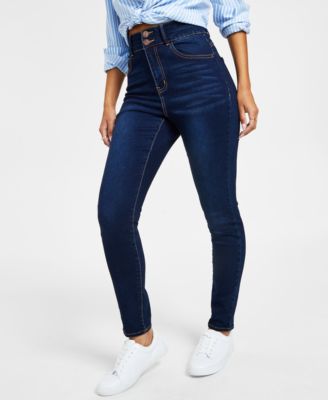 Dollhouse - High Rise Double Button Skinny Jeans