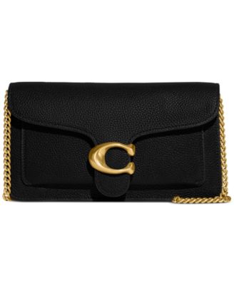 COACH - Polished Pebble Leather Tabby Chain Clutch