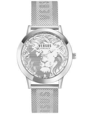 Versus Versace - Men's Barbes Domus Stainless Steel Mesh Bracelet Watch 40mm