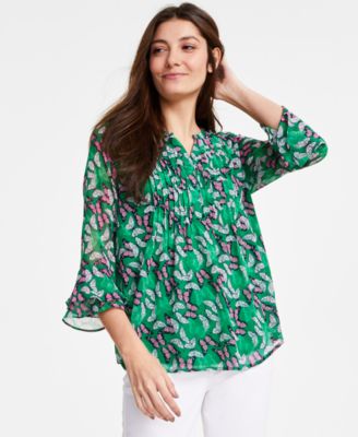 Charter Club - Women's Knit 3/4-Sleeve Top, Regular & Petite