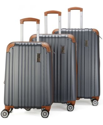 Miami CarryOn - Collins 3 Piece Expandable Retro Spinner Luggage Set
