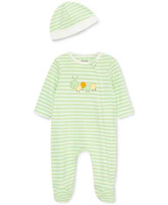 Little Me - Baby Unisex 2-Pc. Caterpillar Footie & Hat Set