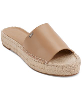 DKNY - Women's Camillo Slip-On Espadrille Platform Slide Sandals