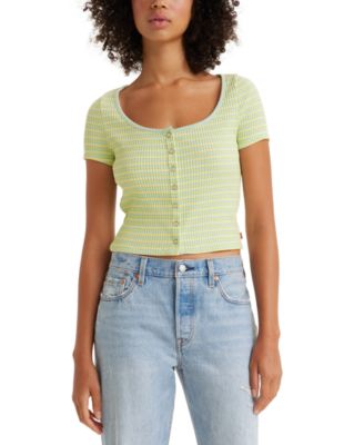 Levi's - Women's Britt Snap-Front Short-Sleeve Top