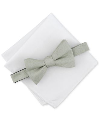 Bar III - Men's Cassina Vine Bow Tie & Pocket Square Set