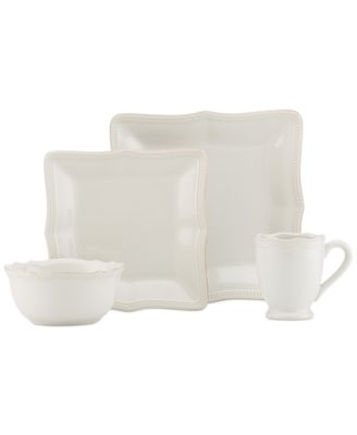Lenox - French Perle Bead White Square 4-Pc. Place Setting