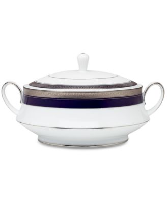 Noritake - "Crestwood Cobalt Platinum" Covered Vegetable