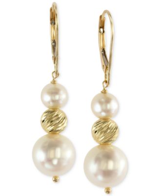 EFFY Collection - Cultured Freshwater Pearl Drop Earrings in 14k Gold (5-1/2mm)