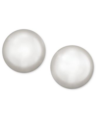 Belle de Mer - Pearl Earrings, 14k Gold Cultured Freshwater Pearl Stud Earrings (6-1/2mm)