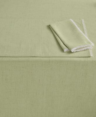 Lenox - French Perle Collection 102" Oblong Pistachio Tablecloth