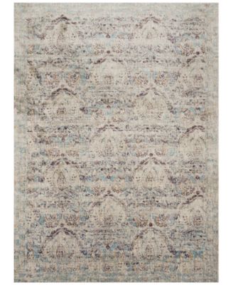 Spring Valley Home - Anastasia AF-05 Silver/Plum 7'10" x 10'10" Area Rug