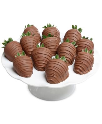 Chocolate Covered Company - 12-pc. Milk Chocolate Covered Strawberries
