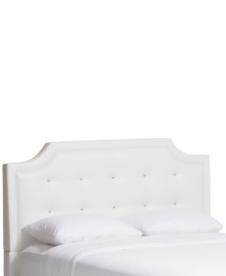 Furniture - Ashima Modern Full Bed with Upholstered Headboard, Direct Ship