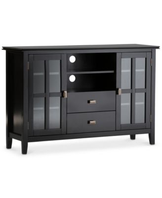 Simpli Home - Bellevue Tall TV Stand, Direct Ship