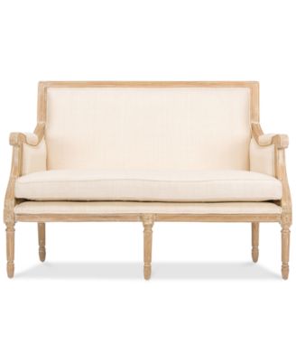 Furniture - Baxton Studio Ashtin Linen French Loveseat, Direct Ship