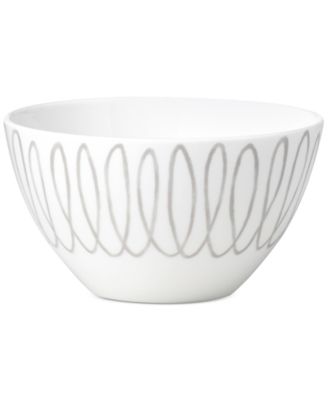 kate spade new york - Charlotte Street East Grey Collection Soup/Cereal Bowl