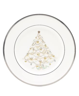 Noritake - "Silver Palace" Holiday Salad Plates, Set of 4