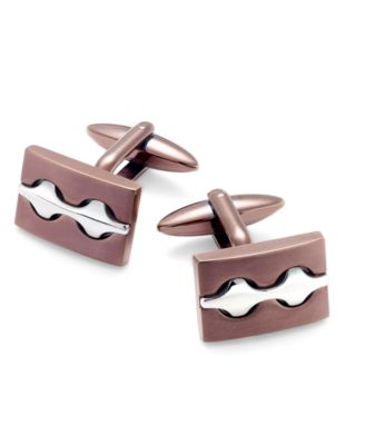 Rhona Sutton - Men's Two-Tone Decorative Cuff Links