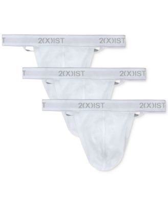 2(x)ist - Men's 3-Pk. Cotton Essential Y-Back Thongs